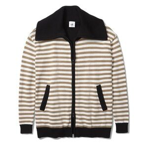 New Cabi 6448 Mascot Cardigan Sweater Full Zip Classic Stripe